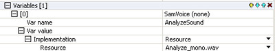 Manually set up variable